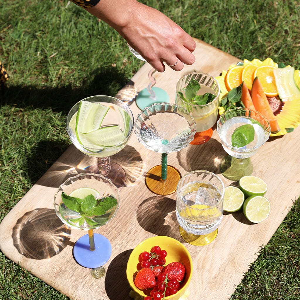 &Klevering - Coupe espiral verde juego de 2 copas de cóctel &Klevering