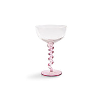 &Klevering - Coupe espiral rosa juego de 2 copas de cóctel &Klevering