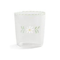 &Klevering - Juego de 2 vasos de cristal flora blanco &Klevering