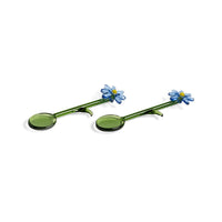 &Klevering - Cuchara flora azul juego de 2 Cucharas &Klevering