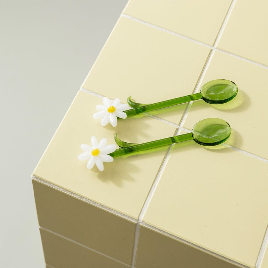 &Klevering - Cuchara flora blanca juego de 2 Cucharas &Klevering