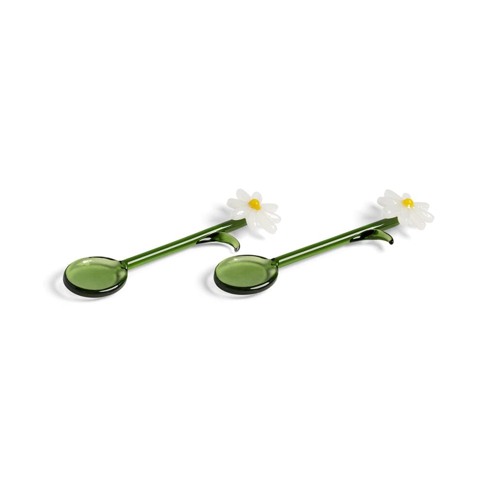 &Klevering - Cuchara flora blanca juego de 2 Cucharas &Klevering