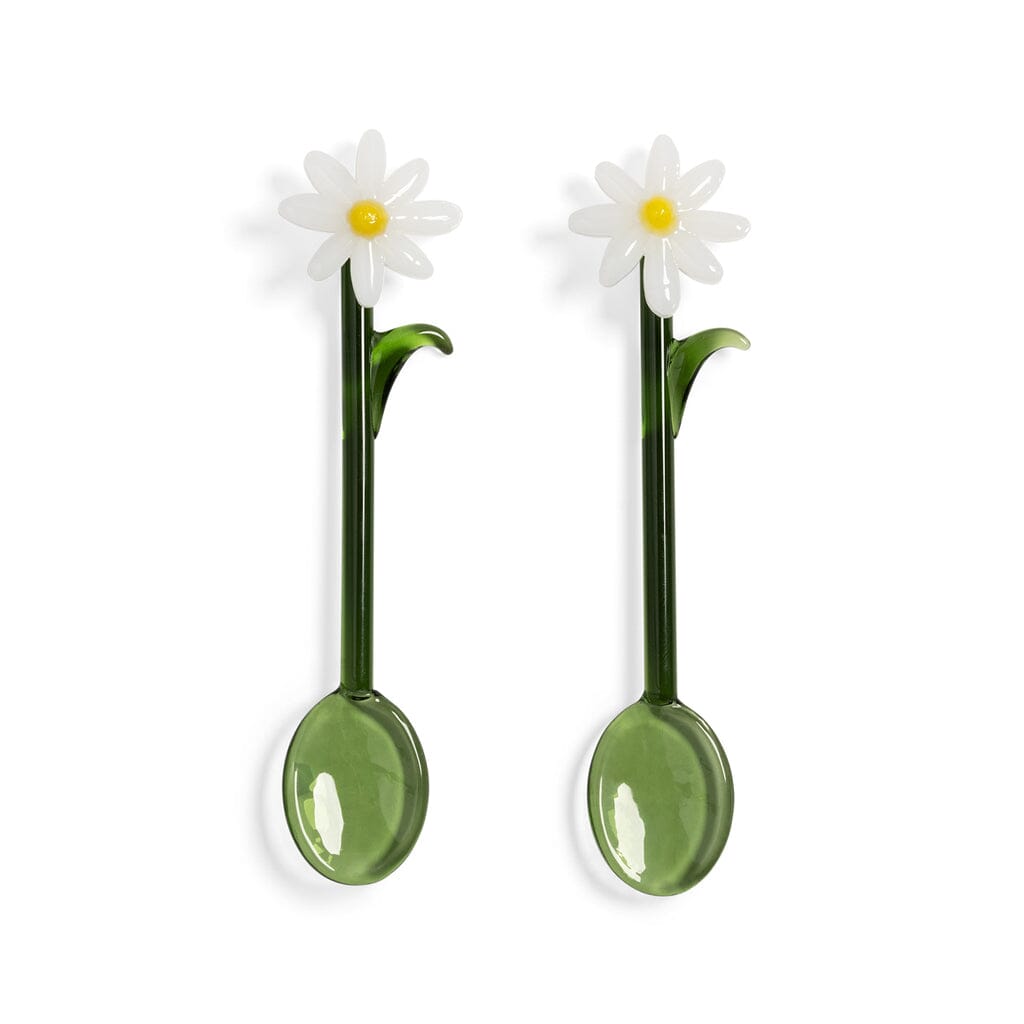 &Klevering - Cuchara flora blanca juego de 2 Cucharas &Klevering