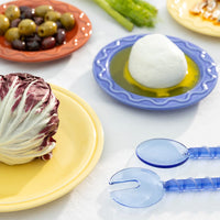 &Klevering - Cubiertos para ensalada sling azul Cubiertos para ensalada &Klevering