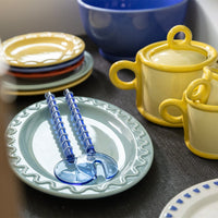 &Klevering - Cubiertos para ensalada sling azul Cubiertos para ensalada &Klevering