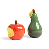 &Klevering - Salero y Pimienta - Haines - Juego de salero y pimentero de manzana y pera &Klevering