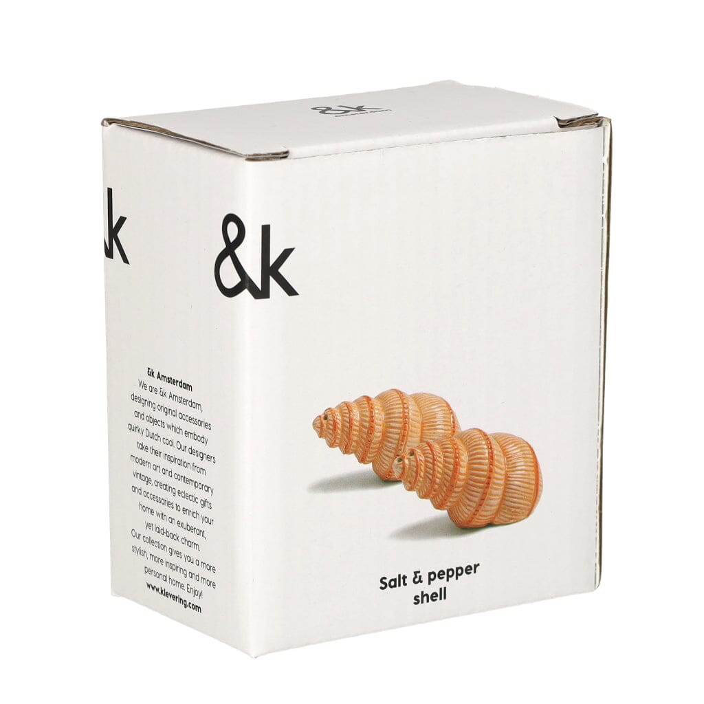&Klevering - Concha sal y pimienta Set salero y pimentero &Klevering