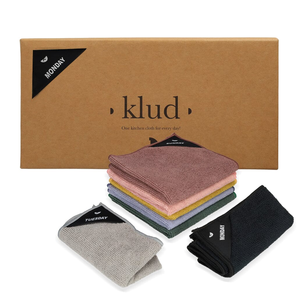 Klud - Paños de cocina de microfibra 7 piezas - Multicolor Klud