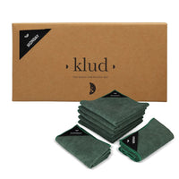 Klud - Paños de cocina de microfibra 7 piezas - Verde aceite Klud