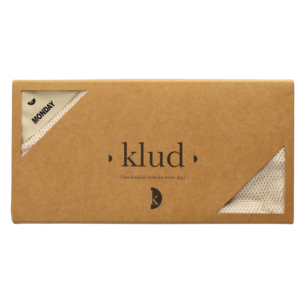 Klud - Paños de cocina de microfibra Waffle, 7 piezas, color almendra Paños de cocina Klud