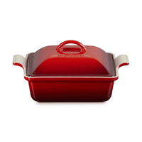 Le Creuset - Fuente para horno con tapa - Rojo cereza - 23 cm Le Creuset