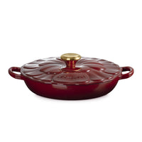 Le Creuset - Signature Campagnard Braadpan Bloesem - Garnet - 26 cm Le Creuset