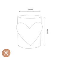 Lepelclub - Glas Hart - Transparant Drinkglazen LepelClub