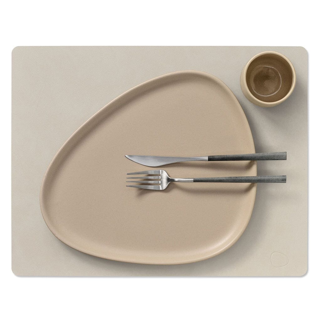 Lind DNA - Mantel individual cuadrado L Nupo Oyster White Mantel individual Lind DNA