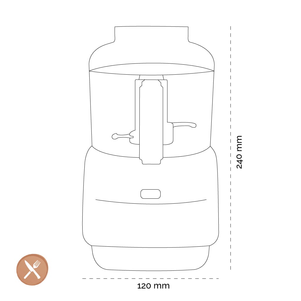 Magimix - Le Micro Chopper Cromo Mate Chopper Magimix