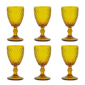 Medard de Noblat - Diamond - Copa de vino 20cl - Ámbar (juego de 6) Copa de vino Medard de Noblat - Diamante - 20 cl - Ámbar (juego de 6)