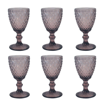 Copa de vino Medard de Noblat - Diamante - 20 cl - Morado (juego de 6)