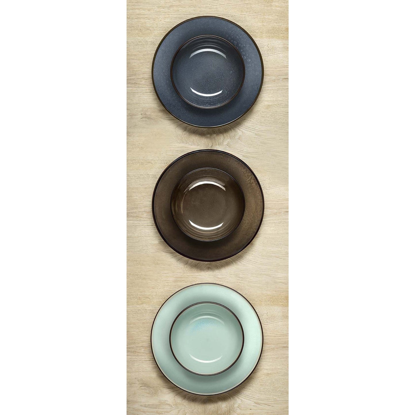 Medard de Noblat - Feeling Indigo - Plato gourmet 24,5 cm (juego de 6) Plato gourmet Medard de Noblat