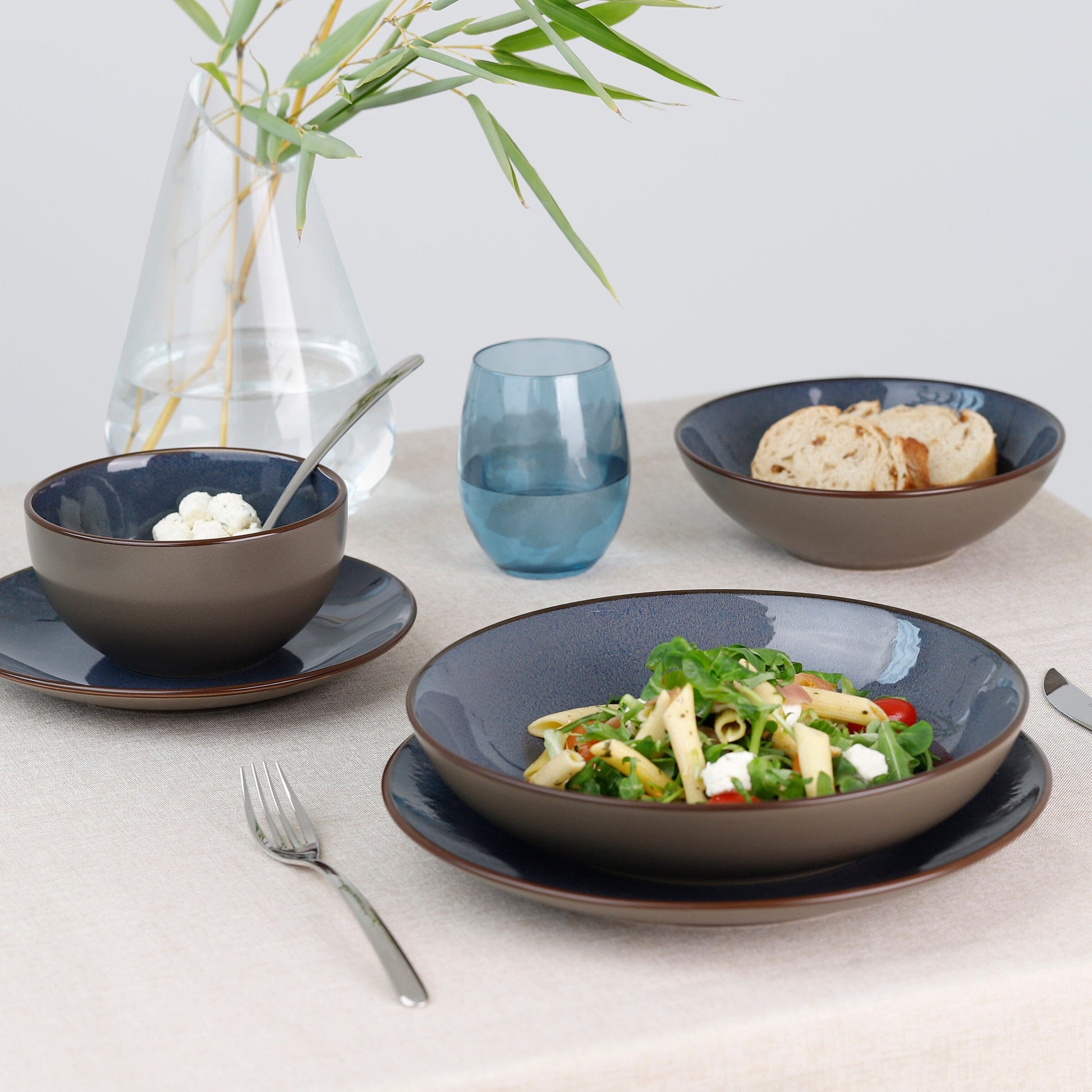Medard de Noblat - Feeling Indigo - Plato gourmet 24,5 cm (juego de 6) Plato gourmet Medard de Noblat