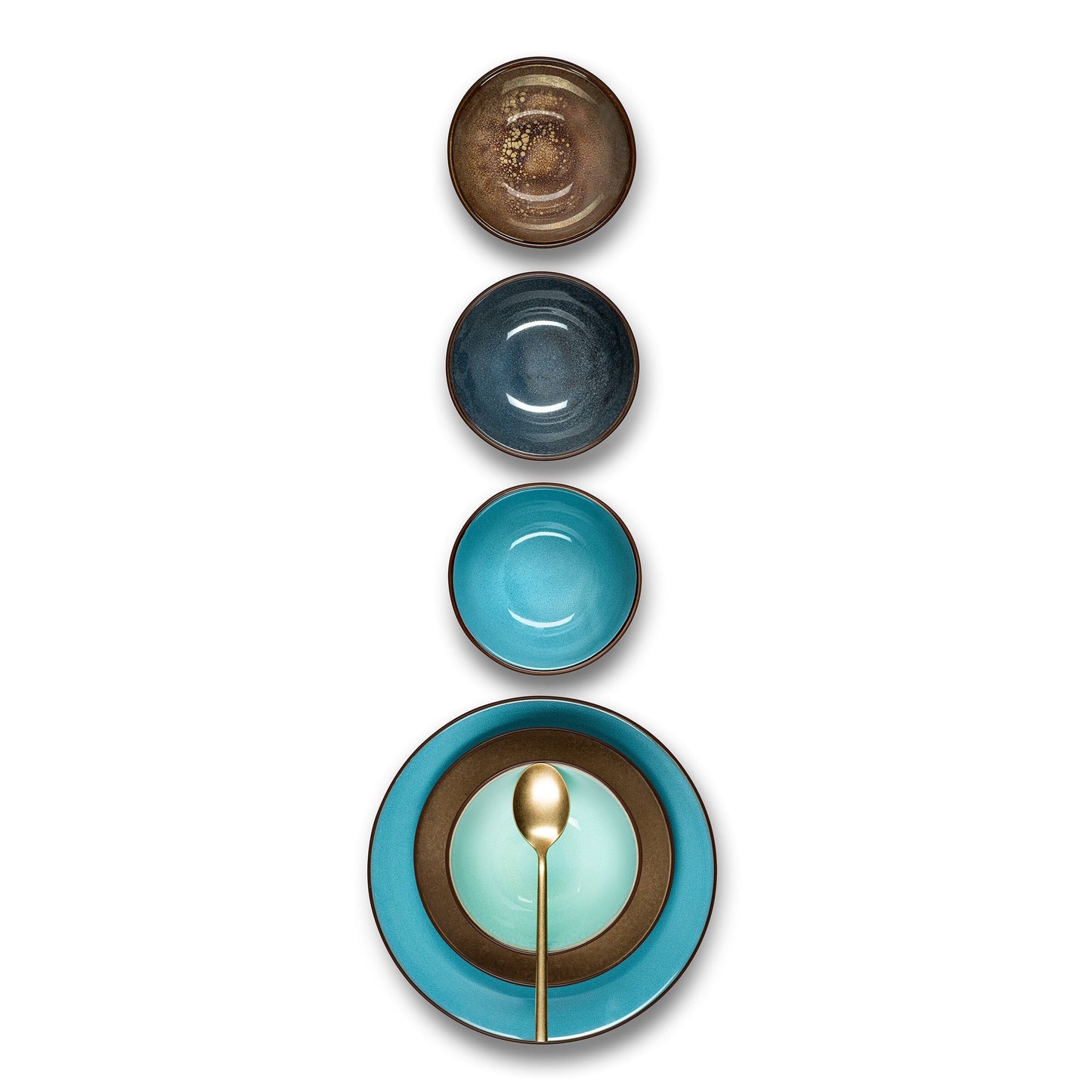 Medard de Noblat - Tazón de desayuno Feeling Turquoise 13 cm (juego de 6) Cuencos Medard de Noblat