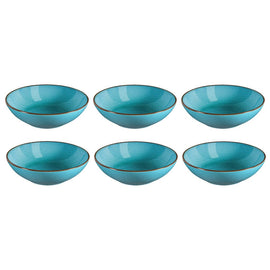 Medard de Noblat - Feeling Turquoise - Plato de ensalada y pasta 18 cm (juego de 6) Medard de Noblat - Platos de pasta Feeling Turquesa 18 cm (juego de 6) Platos de pasta Medard de Noblat