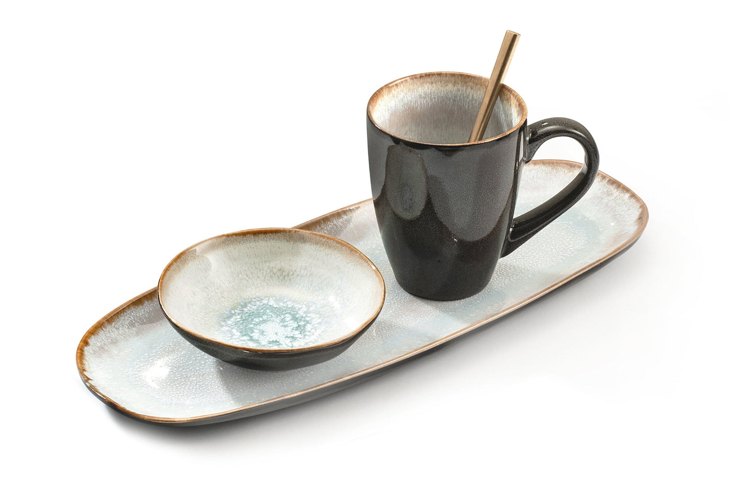 Medard de Noblat - Cuencos grandes Shadow Aqua de 15,2 cm (juego de 6) Cuencos Medard de Noblat