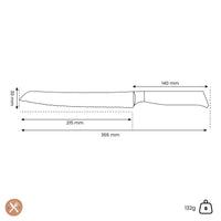 Cuchillo de pan Messermeister - oliva luxury 23 cm Cuchillo de pan Messermeister