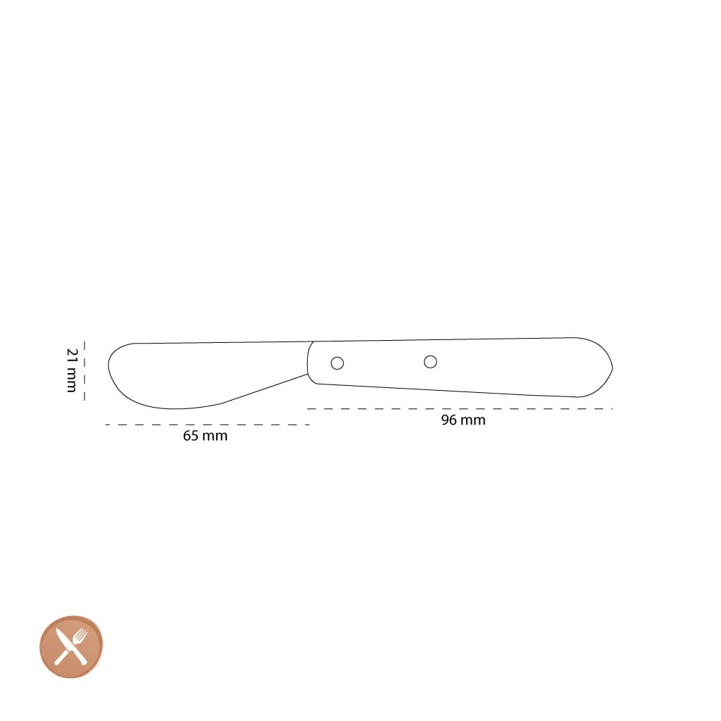 Opinel - Cuchillo para mantequilla N°117, fucsia Opinel