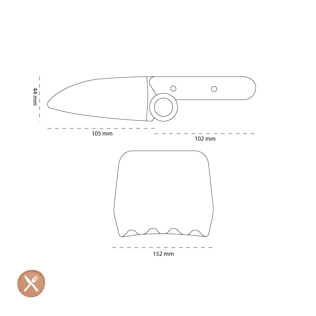 Opinel - Cuchillo Chef Infantil Le Petit Chef con Protector Dedos Opinel