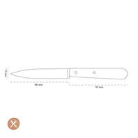 Opinel - Cuchillo de oficina N°102, Carbono, 2 piezas Opinel