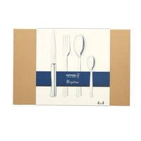 Opinel - Juego de cubiertos Perpetue de 16 piezas - Plata Juego de cubiertos Opinel
