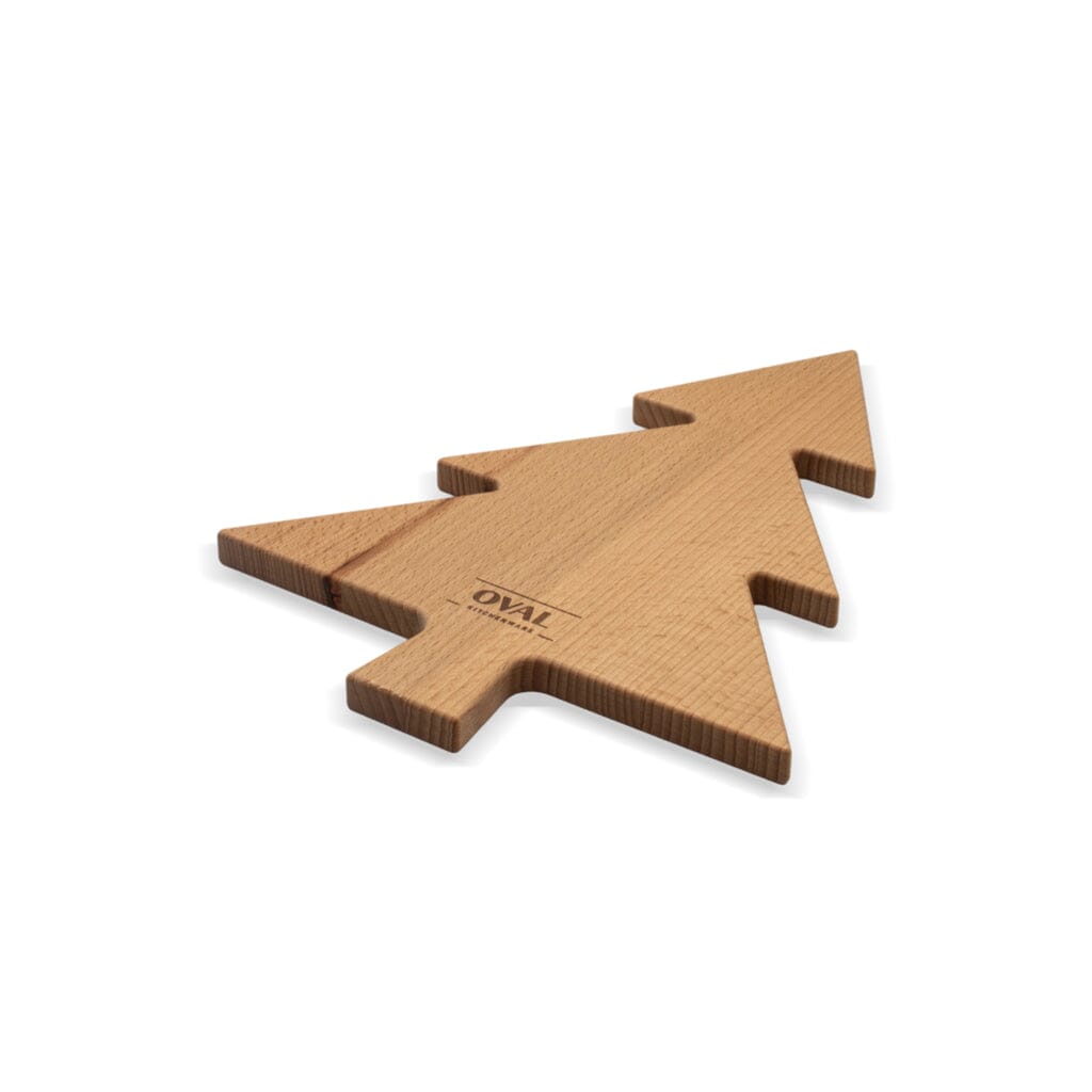 Estantería ovalada de madera pura de haya para árbol de Navidad (35 cm)