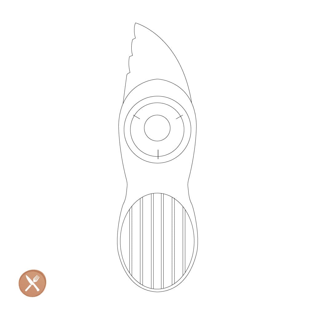 OXO - Cortador de aguacate blanco Cortador de aguacate OXO