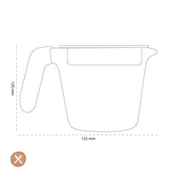 OXO - Vaso medidor con tapa de cristal, 500 ml Vaso medidor OXO