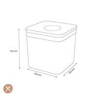 OXO - POP 2.0 Tarro de almacenamiento OXO grande, cuadrado y bajo, de 2,6 litros