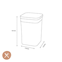 OXO - POP 2.0 Tarro de almacenamiento OXO pequeño, cuadrado y bajo, de 1 litro