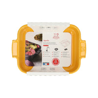 Peugeot - Fuente de horno Appolia rectangular de 25 cm color amarillo azafrán Fuente de horno Peugeot