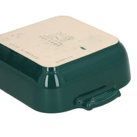Peugeot - Fuente para horno Appolia cuadrada 18 cm Verde bosque Fuente para horno Peugeot