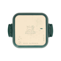 Peugeot - Fuente para horno Appolia cuadrada 18 cm Verde bosque Fuente para horno Peugeot