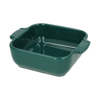 Peugeot - Fuente para horno Appolia cuadrada 18 cm Verde bosque Fuente para horno Peugeot