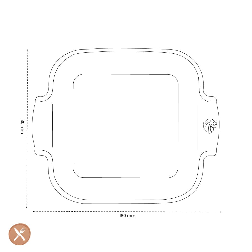 Peugeot - Fuente para horno Appolia cuadrada de 18 cm de pizarra. Fuente para horno Peugeot