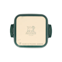 Peugeot - Fuente para horno Appolia cuadrada 21 cm Verde bosque Fuente para horno Peugeot