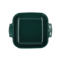 Peugeot - Fuente para horno Appolia cuadrada 21 cm Verde bosque Fuente para horno Peugeot