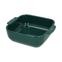 Peugeot - Fuente para horno Appolia cuadrada 21 cm Verde bosque Fuente para horno Peugeot