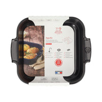Peugeot - Fuente para horno Appolia cuadrada de 28 cm de pizarra. Fuente para horno Peugeot