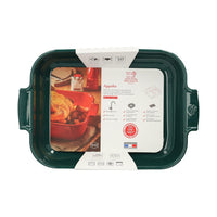 Peugeot - Fuente de horno rectangular Appolia 40cm verde bosque Peugeot