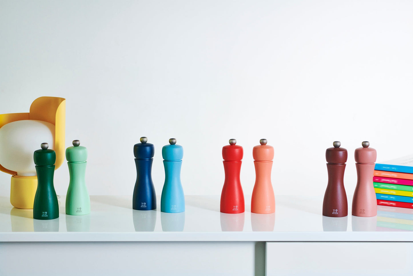 Peugeot - Juego de molinillos de pimienta y sal Tahiti Duo Tierra 15 cm Peugeot