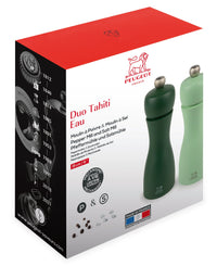 Peugeot - Juego de molinillos de pimienta y sal Duo Tahiti (agua, 15 cm)