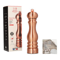 Peugeot - Molinillo de sal Paris Chef de acero inoxidable y cobre de 22 cm. U'select Peugeot