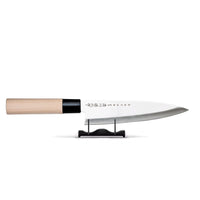 Satake - Cuchillo de chef japonés de madera de magnolia de 21 cm. Cuchillo de chef Satake.